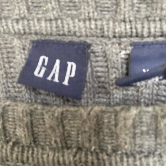 Iconic ribbed asymmetrical sweater with button detail dark navy and brownish col - Picture 5 of 5